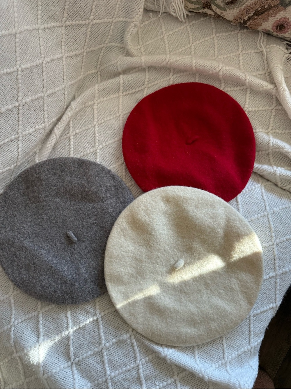 Accent Hats/berets set of 3 wool